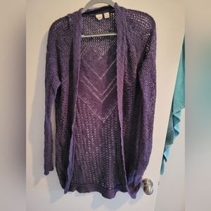 Purple Roxy Cardigan
